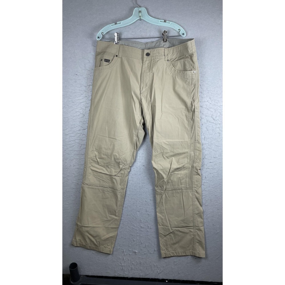 Kuhl Pants Mens 38x32 Beige Cargo Hiking Outdoor Canvas‎ Pockets Workwear